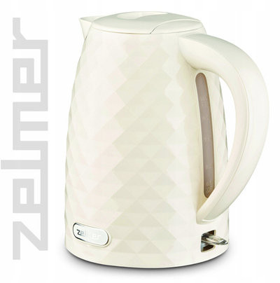 Електричен чајник Zelmer ZCK7632F Fryderyk, 1.7L, 2200W, крем