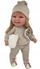 Kukull Manolo Dolls Spanish Doll Diana, 47cm, artizanale, bezhë