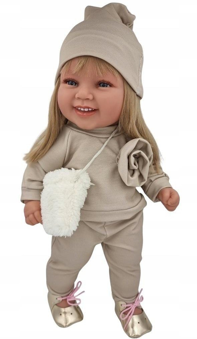 Kukull Manolo Dolls Spanish Doll Diana, 47cm, artizanale, bezhë