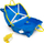 Детски куфер Trunki Ride-On Police Patrol Car Percy, 18L, син