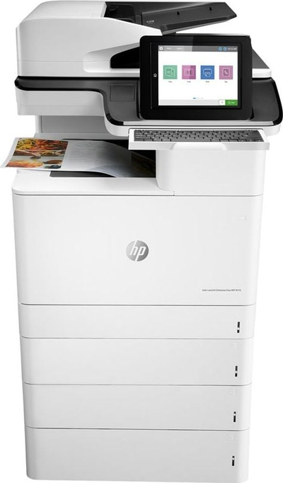 Printer multifunksional HP Color LaserJet Enterprise Flow MFP M776z, lazer me ngjyra, A3, i bardhë