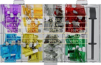 Set siguresash makine Goobay 20339, 81 copë, blade fuse