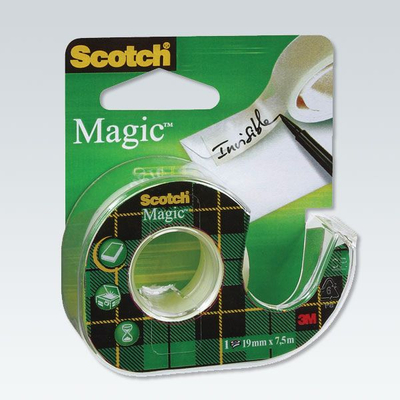Леплива лента Scotch Magic, мат, со диспензер, 19mm x 7.6m