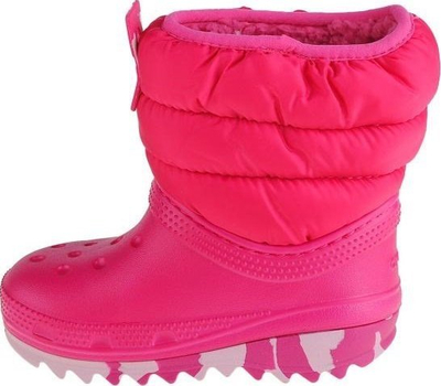 Çizme bore Crocs Classic Neo Puff Boot Toddler Jr 207683-6X0, për fëmijë, rozë