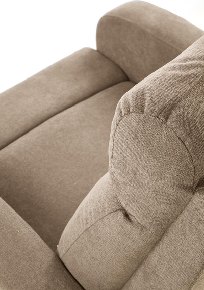 Karrige relaksi OSLO 1S, mekanizëm recliner, mban gjer 120 kg, bezhë