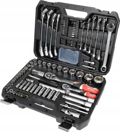 Set çelësash Yato YT KOV, 1/4", 1/2", 93 pjesë
