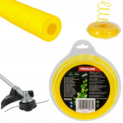 Fije kositëse Proline Round Grooved, 2.4mm, 87m, e verdhë