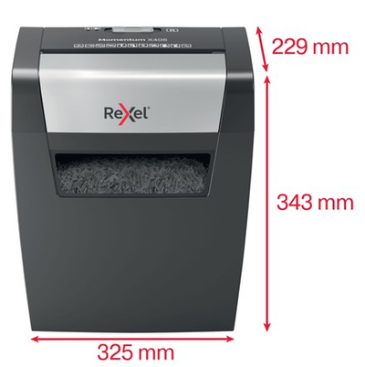 Makinë sharrimi dokumentesh Rexel Momentum X406, P4, 15L, gri