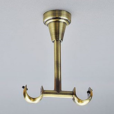 Mbajtëse dyshe për shina perde Domoletti, 12 cm, D16, e bardhë