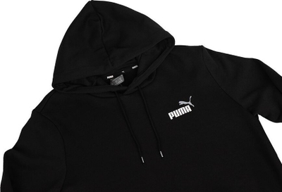 Bluzë me kapuç Puma ESS+ 2 Col Small Logo Hoodie FL për burra, e zezë