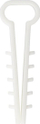 Kapëse kabllosh Elektro-Plast Quick Mount Flat, set 600 copë, plastike, të bardha