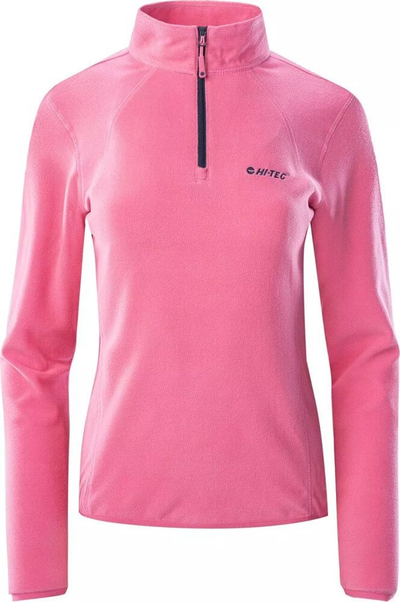 Флис блуза за жени Hi-Tec Lady Damis, со полов патент, розова