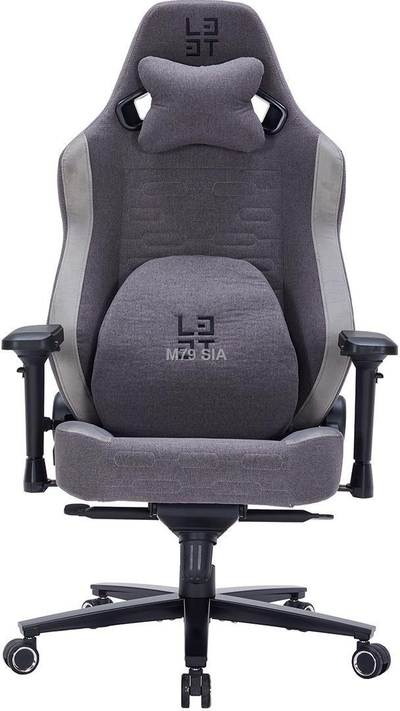 Karrige gaming Deltaco L33T Xsense, material Neotec, deri 150 kg, gri
