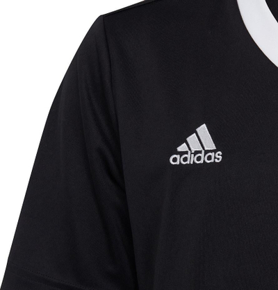 Bluzë sportive për kalamaj Adidas Entrada 22 Jsy Jr H57497, poliester, teknologji AeroReady, e zezë