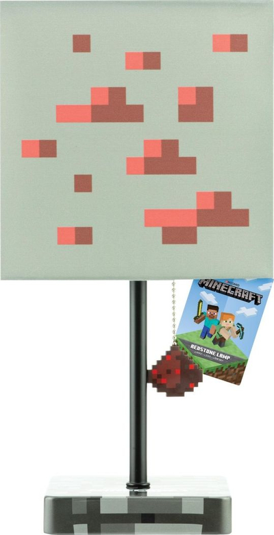 Lampë tavoline Paladone Minecraft, 35cm, buton Redstone 3D, shumëngjyrëshe