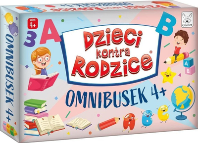 Lojë familjare Kangur Children versus Parents OMNIBUSEK, gjëegjëza me vizatime, 4+