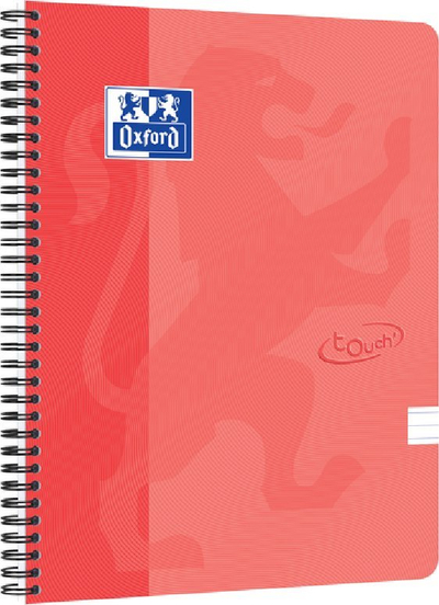 Bllok me spirale Oxford Touch A4, 70 fletë, portokalli
