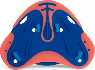 Paddle noti Speedo për gishta, ergonomike, me rripa që rregullohen, blu portokalli
