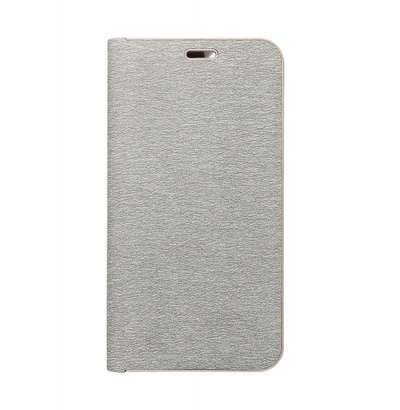 Futrollë tip libër Vennus për Xiaomi Redmi 14C, lëkurë ekologjike, me magnet, argjend