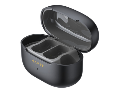 Kufje wireless Havit OWS910 TWS, Bluetooth 5.3, IPX4, të zeza