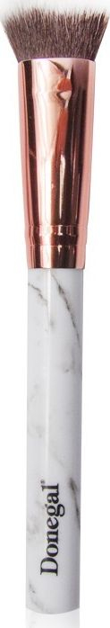 Furçë grimi Donegal QAL Brush 4089, për fondatinë dhe pudër, dorezë mermeri, rose gold