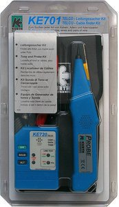Set tester kabllosh Kurth Electronic KE 701, gjenerator toni EASYTEST720, sondë PROBE410, blu