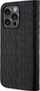 Futrollë Karl Lagerfeld KLBKP14XSAKLHPK për iPhone 14 Pro Max, tip libër, Saffiano Monogram, e zezë