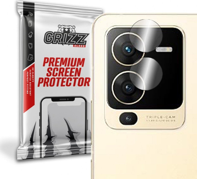 Mbrojtës kamere GrizzGlass për Vivo S15, xham hibrid, 2 copë, transparent