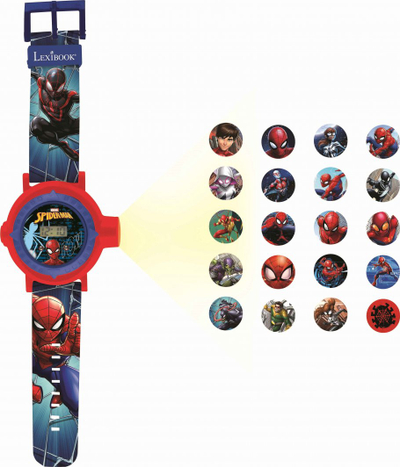 Orë dore fëmijësh Lexibook Spider-Man, projektor 20 imazhe, digjitale, shumëngjyrëshe