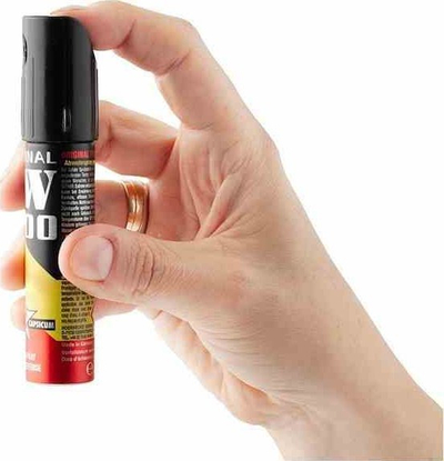 Самозаштитен спреј TW 1000 Pepper Jet Lady, 20 ml, фокусиран млаз, црн
