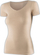 Bluzë Brubeck COMFORT MERINO për femra, merino, madhësia S, bezhë