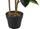 Bimë artificiale Ficus Elastica, 134cm, në vazo, e zezë