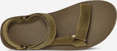 Sandale për burra TEVA Original Universal Full Grain, lëkurë, Dark Olive, nr. 8