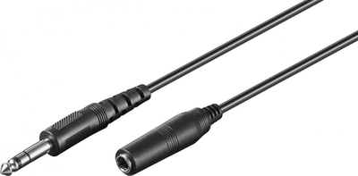 Kabllo zgjatëse audio Goobay AVK 416-0500, 6.3 mm, 5 metra, e zezë