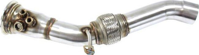 Downpipe TurboWorks BMW E60 E90 330D 325D 530D M57N2, çelik inox, DECAT