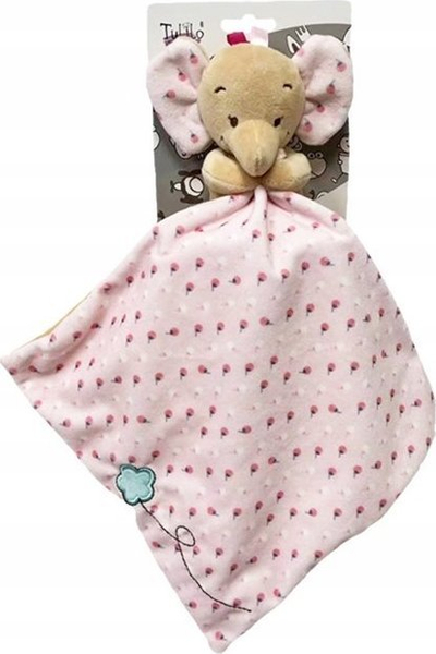 Lodër pelushi Tulilo Miluś Elephant, 25 cm, rozë