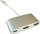 Docking station LC-Power LC-HUB-C-MULTI-4, USB-C, HDMI, ngjyrë gri