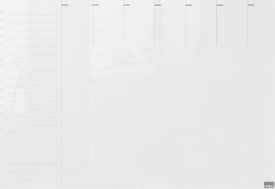Tabelë javore akriliku Nobo, mini, transparente