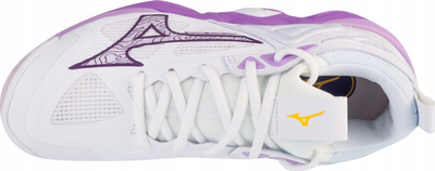 Atlete trajnimi për goca Mizuno Wave Momentum, MIZUNO ENERZY, shollë Wave, të bardha me vjollcë