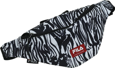 Çantë beli Fila Bago Animal Aop FBU0007, me print animal, e zezë e bardhë