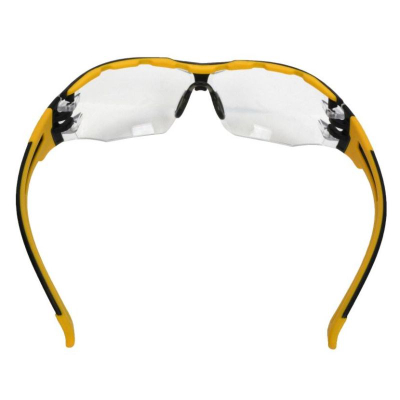 Syze mbrojtëse DeWalt DPG108-1D, lente transparente, me visor, verdhë e zezë