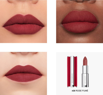 Ruzh për buzë Givenchy Le Rouge Deep Velvet, mat kremoz, 3.4 g, N28
