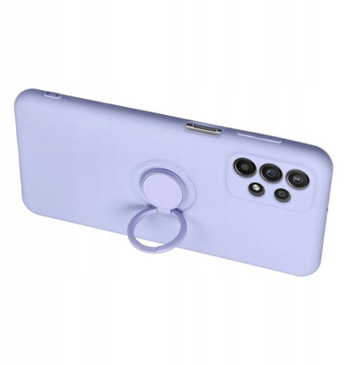 Mbrojtëse telefoni Forcell Silicone Ring, për Samsung Galaxy S25, silikon, e zezë