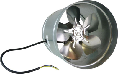 Ventilator kanali Dospel WB 200, diametër 200 mm, trup galvanizuar, gri metalik