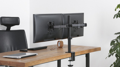 Mbajtëse për dy monitorë 13"- 32" Stell SOS 1120 - E zezë