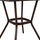 Tavolinë alumini 70×70×76 cm pamje bambu me xham (HM5568.03), kaftë
