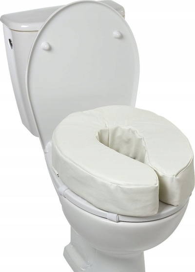Rritës ulëse tualeti Sundo Soft, 10 cm, shkumë e butë, PVC e bardhë