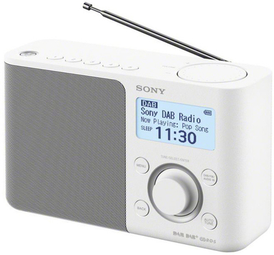 Radio Sony XDR-S61D, e bardhë