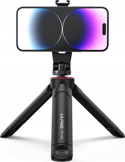 Tripod VRIG TP05, mini i zgjatueshëm, me vidë 1/4", i lehtë për tu mbajt, i zi