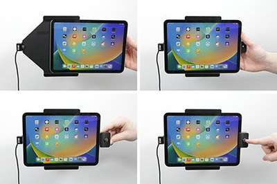 Mbajtës aktiv për tablet Brodit, për iPad 10th Gen, me kyç, i zi